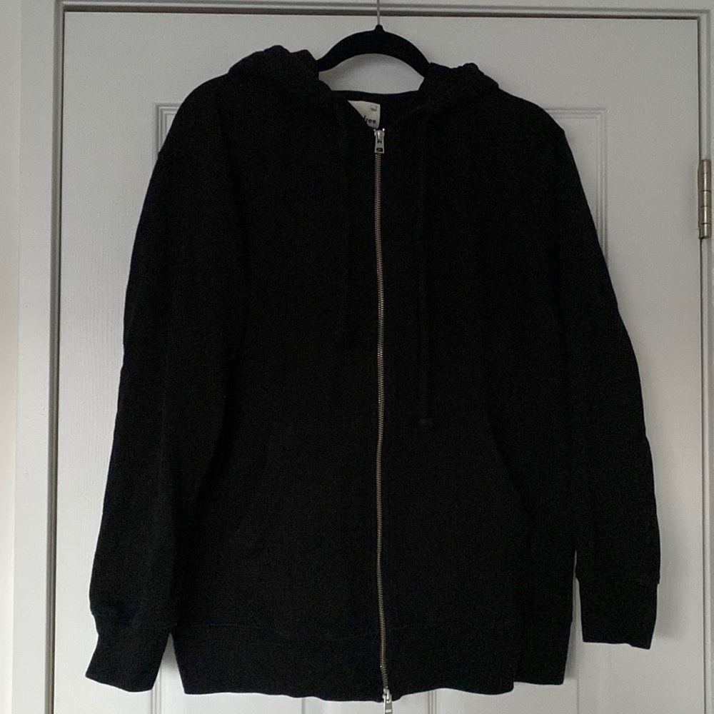 Wilfred Black Zip Hoodie Sweatshirt